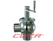 Sanitary Manual-operate cut-off/reversal valve